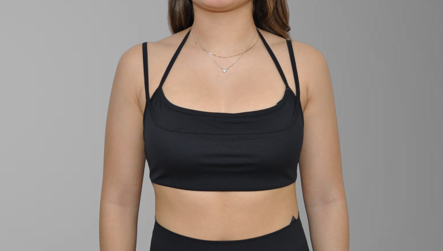 SCULPT TOP BLACK